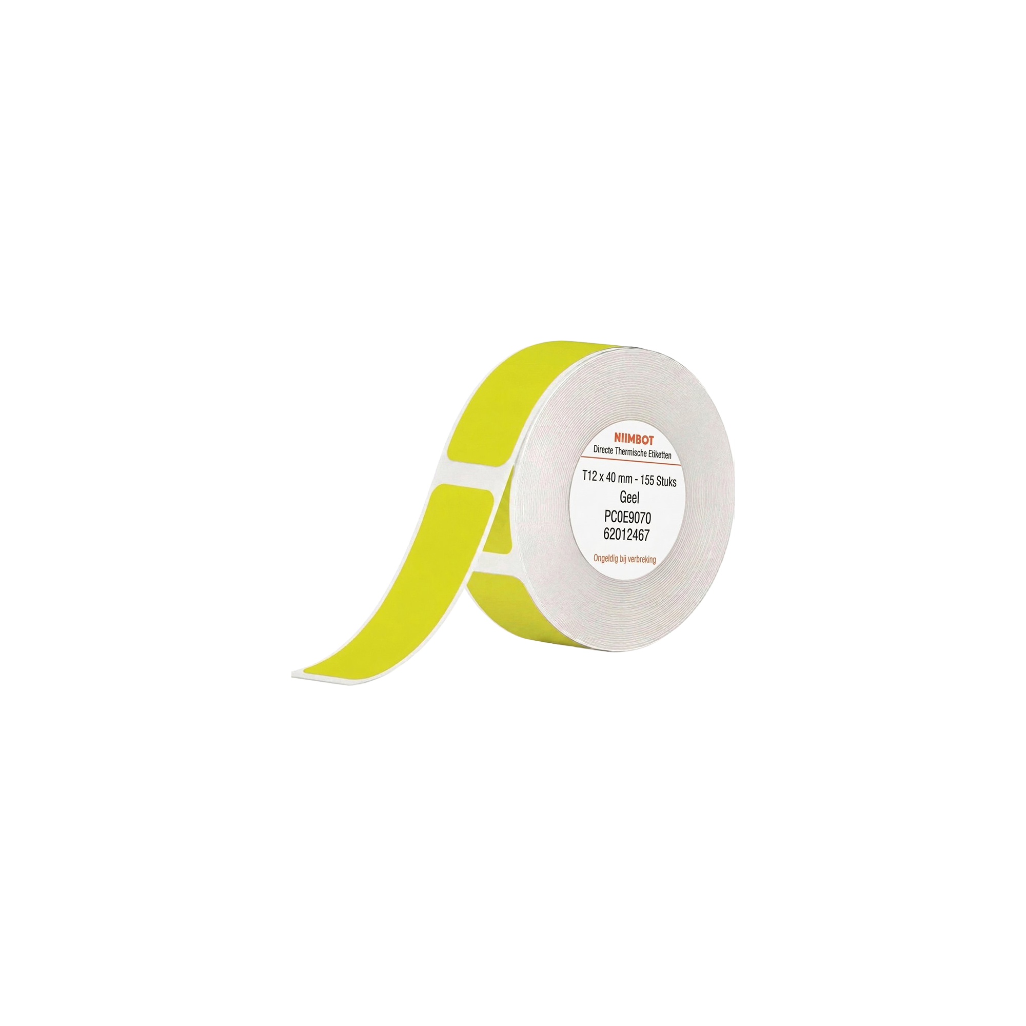 Labels - 12x40mm - 155 pcs - Yellow