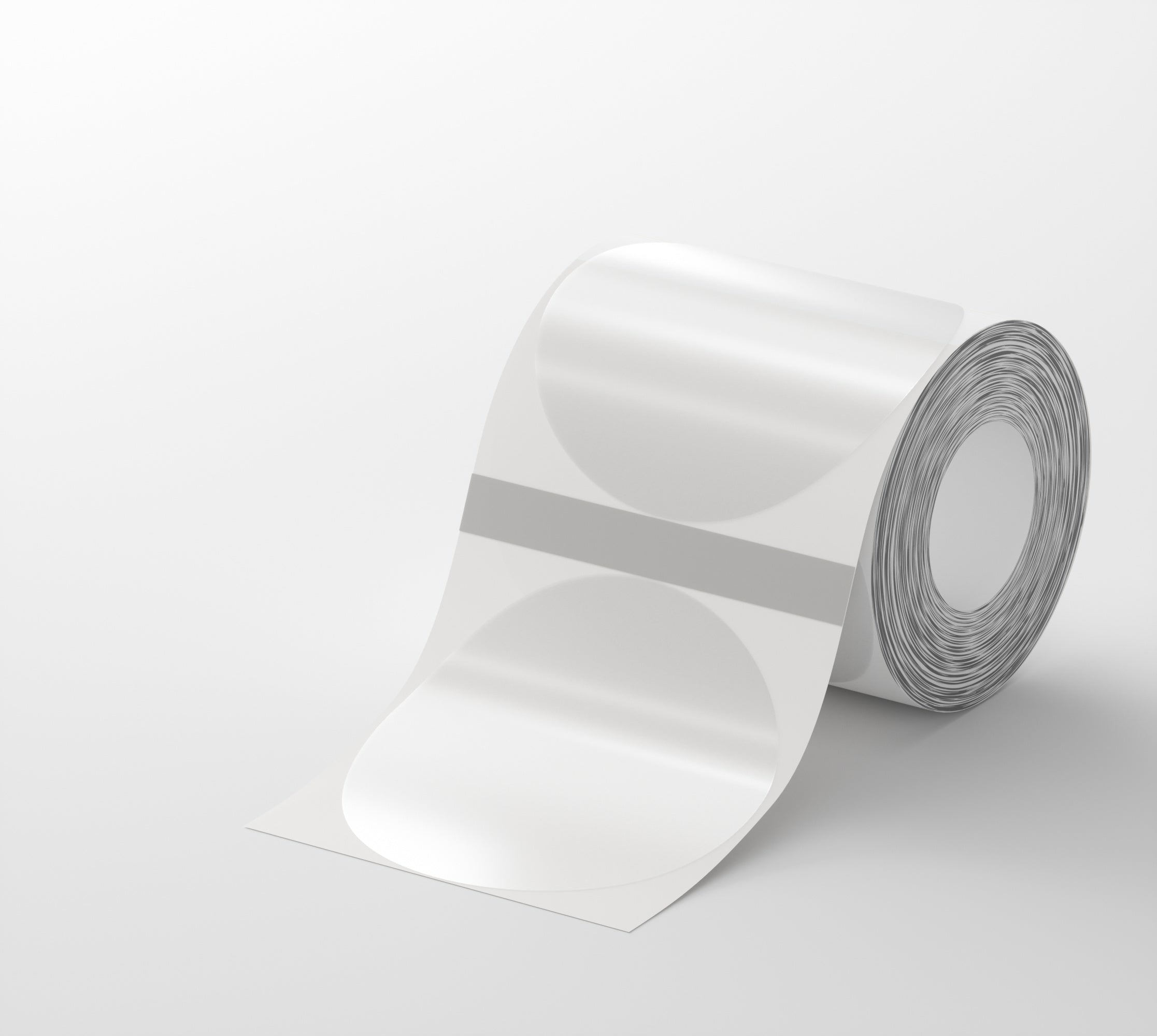 Étiquettes - 50x50mm - 150pcs - Rondes + Transparent