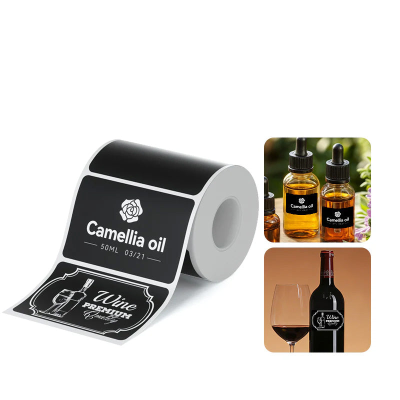 Labels - 40x20mm - 325 pcs - M2 Only - Matte Black