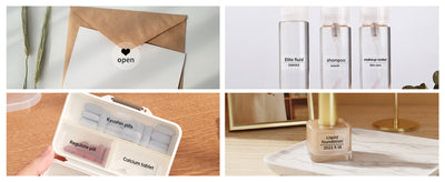 Labels - 40x30mm - 230 pcs - Transparent