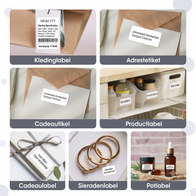 Labels - 60x40mm - 690 pcs - White